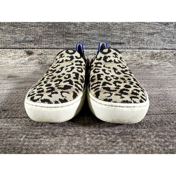 Rothy’s The Original Slip On Sneaker in Animal Print Leopard Knit Sneaker 6 - Picture 2 of 10